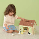 Classic World Vintage Wooden Farm - 17 Piece Playset