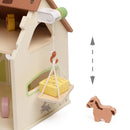 Classic World Vintage Wooden Farm - 17 Piece Playset