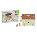 Classic World Vintage Wooden Farm - 17 Piece Playset