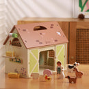 Classic World Vintage Wooden Farm - 17 Piece Playset