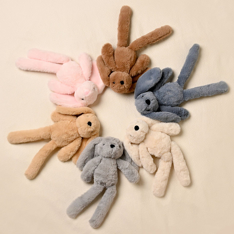 Cookie The Long Leg Bunny Softie - Dark Brown Plush Toy in Optional Gift Box (35cm)