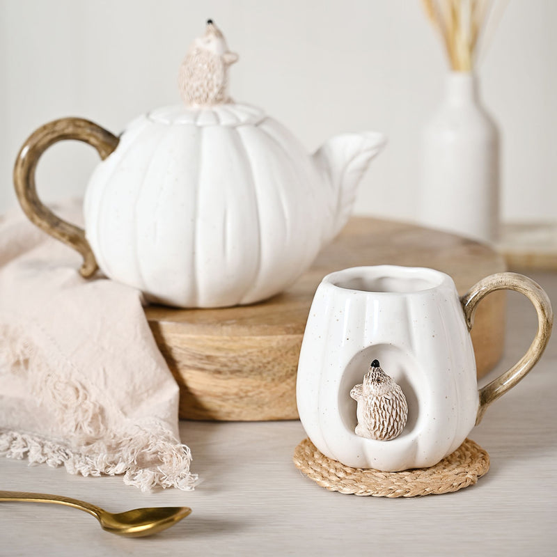 Country Living Hedgehog on a Pumpkin Teapot
