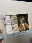 DAMAGED BOX Guess How Much I Love You Soft Toy & Muslin Set