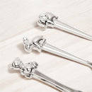 PRE-ORDER Bambino Silverplated Bear, Rabbit and Elephant 3-Piece Cutlery Set in Gift Box