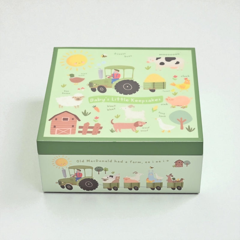 Story Time Farmyard Old MacDonald 'Baby's Little Keepsakes' Box