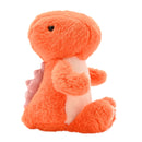 Daphne The Sitting Dinosaur Softie - Orange Plush Toy in Optional House Gift Box (21cm)