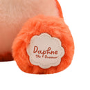 Daphne The Sitting Dinosaur Softie - Orange Plush Toy in Optional House Gift Box (21cm)