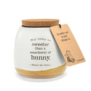 PRE-ORDER Demdaco Winnie the Pooh 'Sweeter Than Hunny' Small Cork Lid Canister