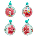 Disney Alice in Wonderland Set of 7 Colourful Flower Pom Pom Baubles in Gift Box