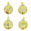 Disney Alice in Wonderland Set of 7 Colourful Flower Pom Pom Baubles in Gift Box