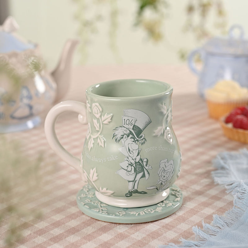 Disney Alice in Wonderland 'Mad Hatter' Gift Boxed Embossed Mug