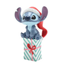 Disney Christmas Stitch Atop a Present Figurine