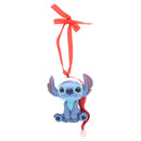 Disney Christmas Stitch & Angel Set of 2 Resin Hanging Decorations