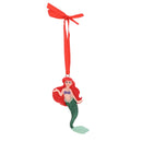 Disney Christmas The Little Mermaid's Ariel and Flounder Set of 2 Resin Hanging Decorations