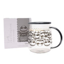 Disney Classic Collectable Nightmare Before Christmas Glass Mug with Grey Lid in Gift Box
