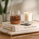 Disney Classic Collectable Nightmare Before Christmas Glass Mug with Grey Lid in Gift Box