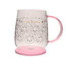 Disney Classic Collectable Oui Marie Glass Mug with Pink Lid in Gift Box