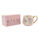 Disney Classic Collectable Princesses Mug with Pink Accent in Gift Box