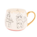 Disney Classic Collectable Princesses Mug with Pink Accent in Gift Box