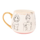 Disney Classic Collectable Princesses Mug with Pink Accent in Gift Box