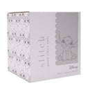 Disney Classic Collectable Stitch Glass Mug with Grey Lid in Gift Box