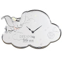 MARKED BOX Disney Dumbo Silver Plated Cloud-Shaped Wall Clock