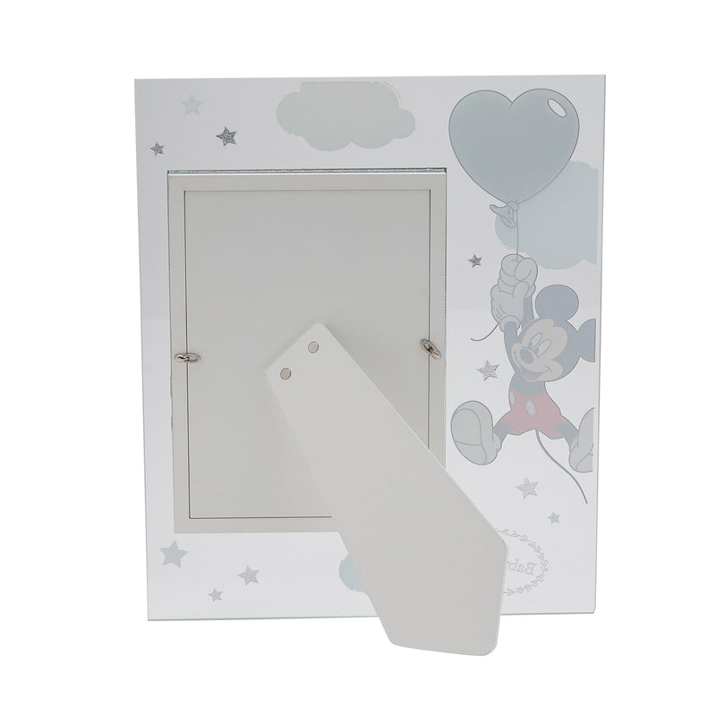 Disney Mickey Mouse Real Silver 999 Plated Glass Frame - 5" x 7"