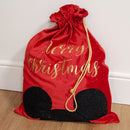 Disney Mickey Mouse 'Merry Christmas' Red Gift Sack