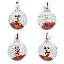 Disney Mickey & Friends Set of 7 Colourful Glitter Pom Pom Baubles in Gift Box