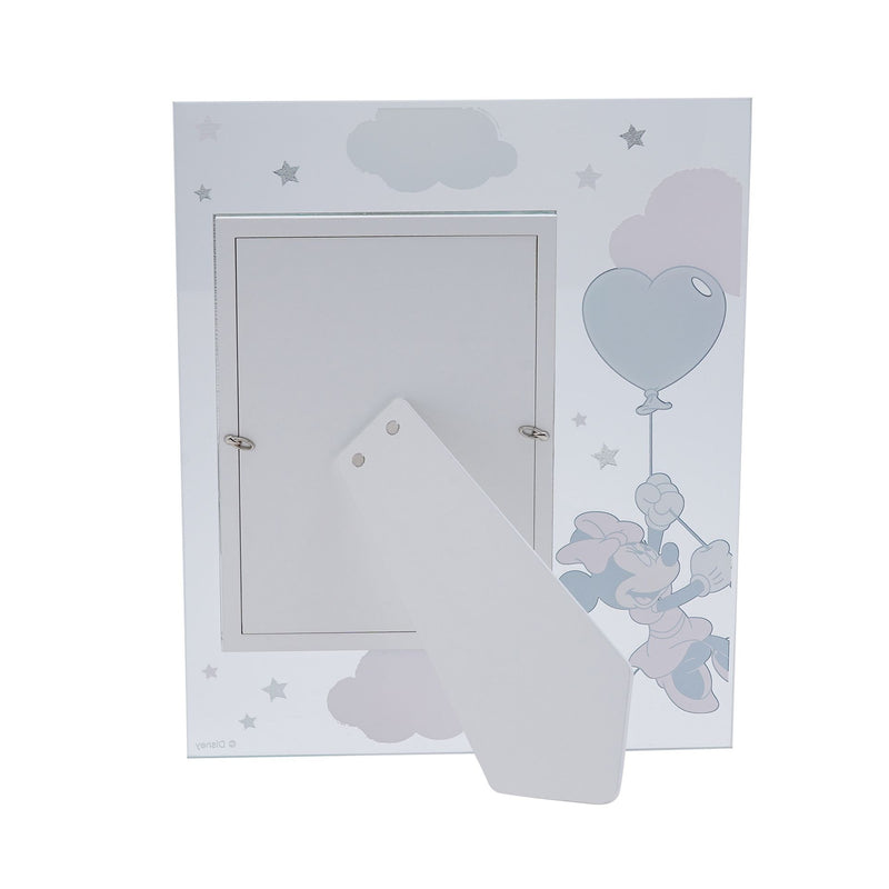 Disney Minnie Mouse Real Silver 999 Plated Glass Frame - 5" x 7"