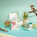 Disney Pastel Princess Ariel 'Up Above the Waves' Florals in a Cloche with Neon Light