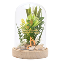 Disney Pastel Princess Ariel 'Up Above the Waves' Florals in a Cloche with Neon Light