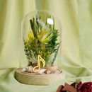 Disney Pastel Princess Ariel 'Up Above the Waves' Florals in a Cloche with Neon Light