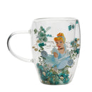 Disney Pastel Princess Cinderella Floral Decorative Glass Mug