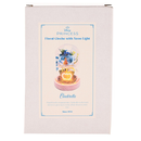 Disney Pastel Princess Cinderella 'Dreams Came True' Florals in a Cloche with Neon Light