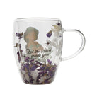 Disney Pastel Princess Jasmine Floral Decorative Glass Mug