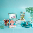 Disney Pastel Princess Jasmine 'Let The Stars Guide You' Florals in a Cloche with Neon Light