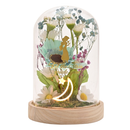 Disney Pastel Princess Jasmine 'Let The Stars Guide You' Florals in a Cloche with Neon Light