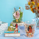 Disney Pastel Princess Moana Floral Decorative Glass Mug
