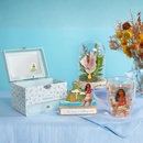 Disney Pastel Princess Moana 'Let Your Heart Sing' Florals in a Cloche with Neon Light