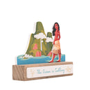 Disney Pastel Princess Moana 'The Ocean is Calling' Mini Plaque