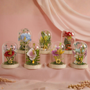 Disney Pastel Princess Rapunzel 'Follow Your Own Light' Florals in a Cloche with Neon Light