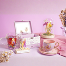 Disney Pastel Princess Rapunzel 'Follow Your Own Light' Florals in a Cloche with Neon Light