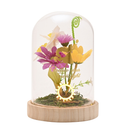 Disney Pastel Princess Rapunzel 'Follow Your Own Light' Florals in a Cloche with Neon Light