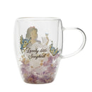 Disney Pastel Princess Snow White Floral Decorative Glass Mug