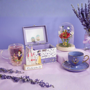 Disney Pastel Princess Snow White 'Lovely Little Songbird' Florals in a Cloche with Neon Light