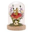 Disney Pastel Princess Snow White 'Lovely Little Songbird' Florals in a Cloche with Neon Light