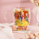 Disney Pastel Princesses Floral Decorative Glass Mug