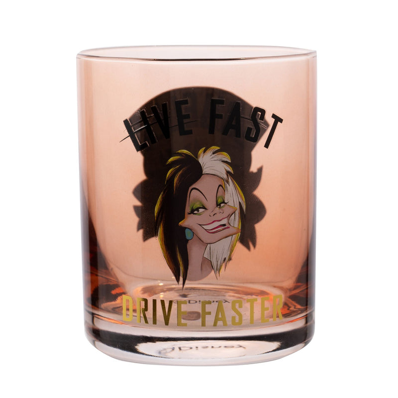 Disney Villains Cruella 'Live Fast Drive Faster' Glass