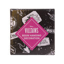 Disney Villains Set of Four Resin Hanging Decorations (Maleficent, Evil Queen, Cruella and Ursula)